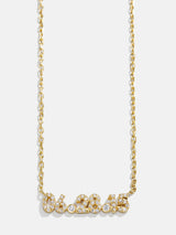 BaubleBar 18K Gold Pavé Custom Number Necklace - Gold/Pavé - 
    Enjoy 20% off - Ends Soon
  

