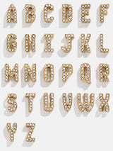 BaubleBar Initial Pisa Bracelet - Pavé Vertical - 
    Beaded stretch bracelet