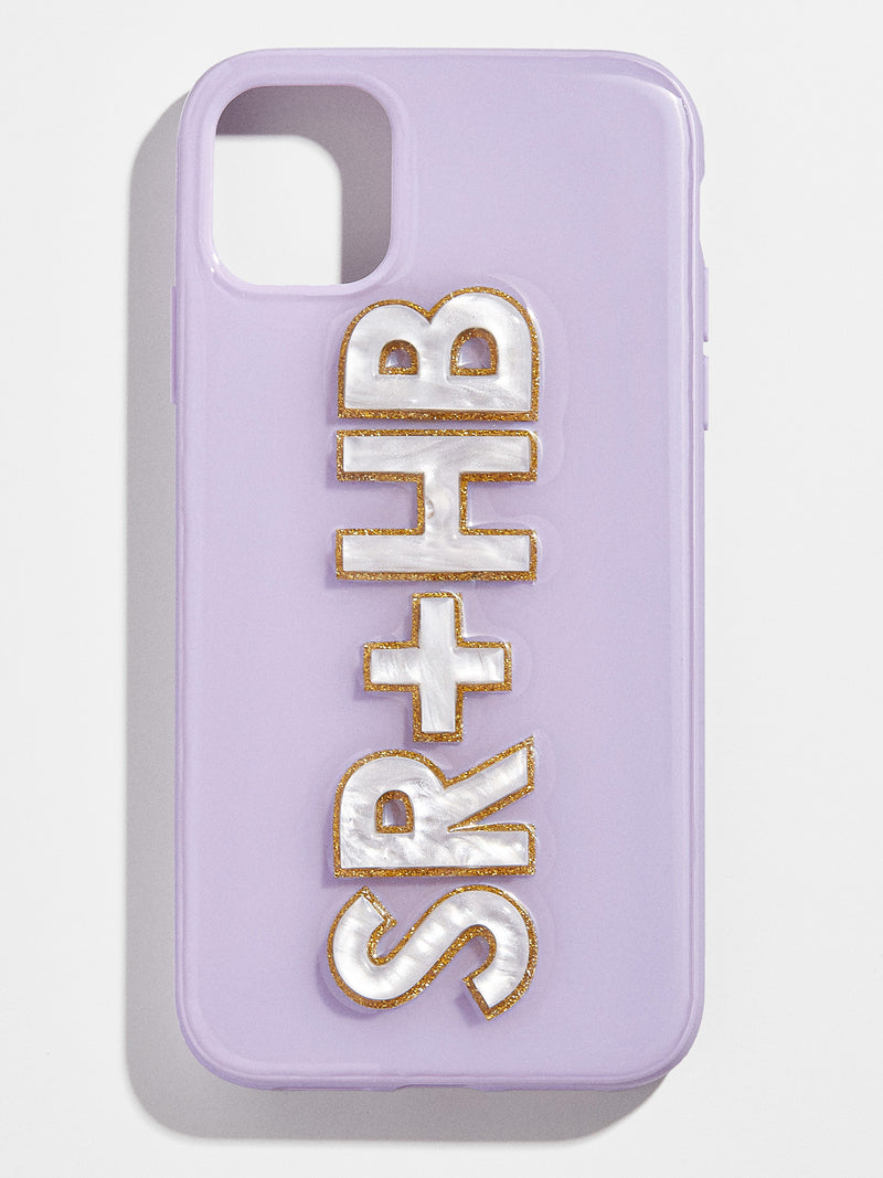 BaubleBar Block Font Custom iPhone Case - Lilac/White - 
    Enjoy 20% off - This Week Only
  
