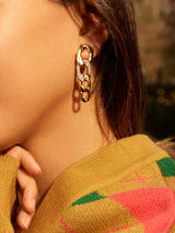 BaubleBar Michel Drop Earrings - Gold/Pavé -
Curb chain drop earrings