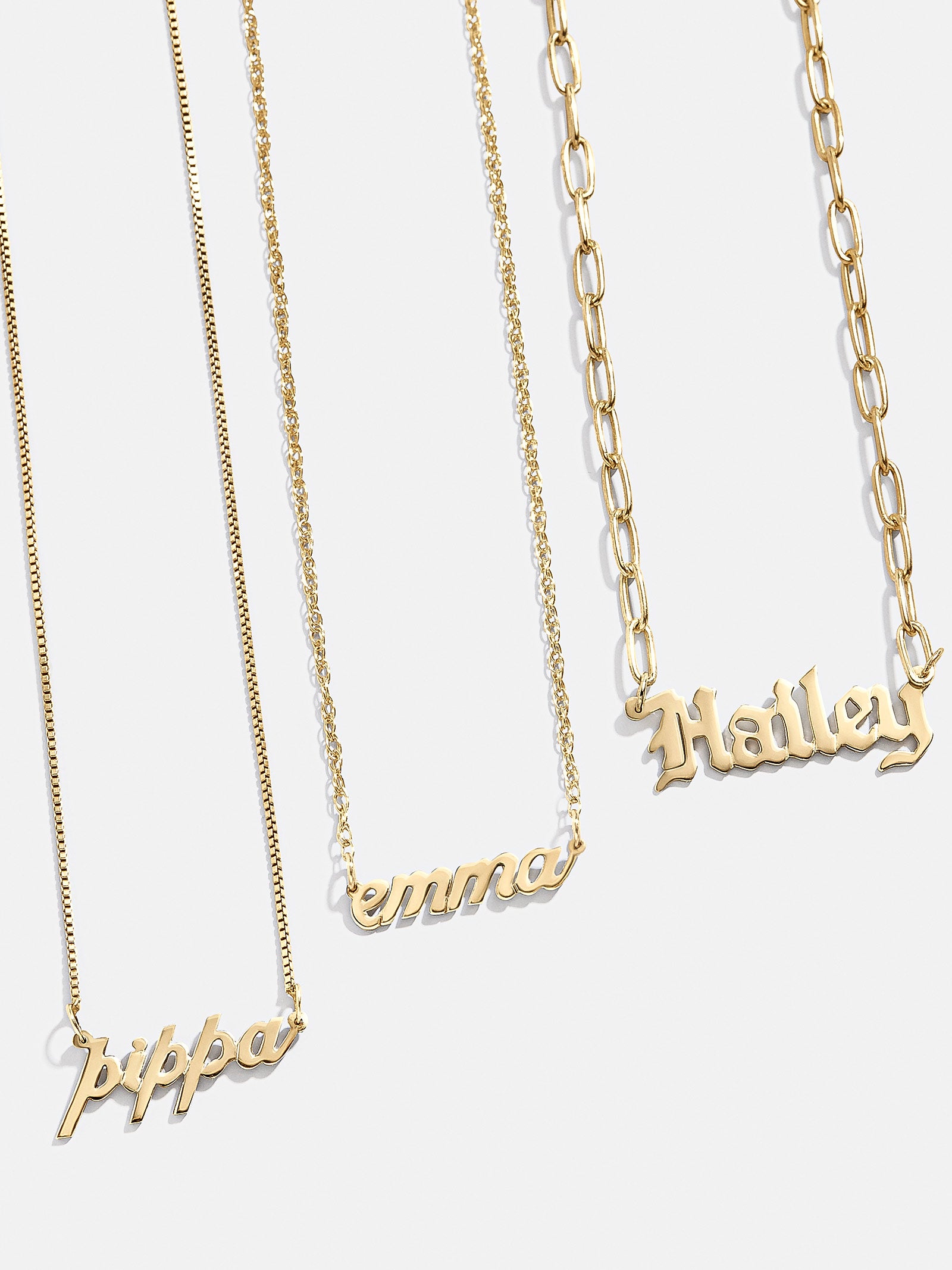 18K Gold Angel Number Custom Nameplate Necklace – Early Black Friday Deal:  20% off custom gifts – BaubleBar