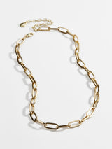 BaubleBar Hera Necklace - Gold - 
    Paperclip chain