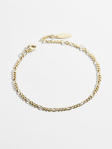BaubleBar Figaro 18K Gold Bracelet - Gold -
Limited Time: Enjoy 20% Off