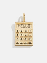 BaubleBar Know Your Worth Charm - Gold -
Calculator charm
