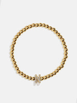 BaubleBar N  - 
    Gold beaded stretch bracelet
  
