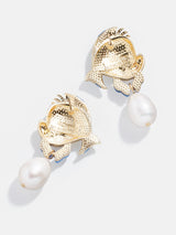 BaubleBar Flounder disney Earrings - Blue - 
    Disney pearl drop earrings
