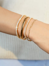 BaubleBar Figaro 18K Gold Bracelet - Gold -
Limited Time: Enjoy 20% Off