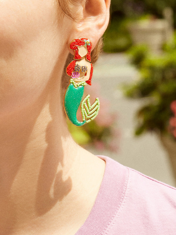 Ariel Disney Earrings - Red