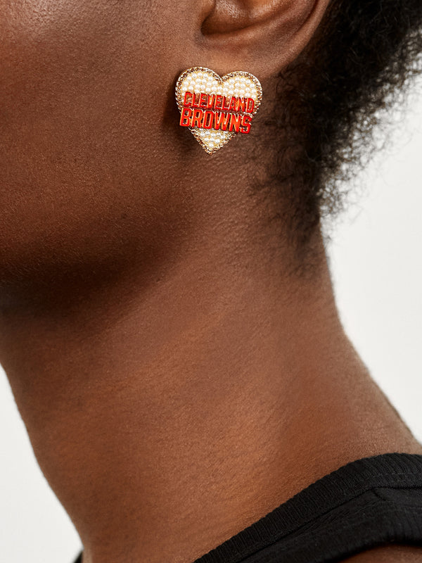 Cleveland Browns NFL Statement Stud Earrings - Cleveland Browns