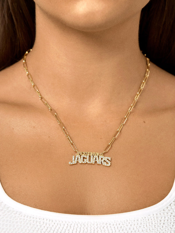 Jacksonville Jaguars NFL Gold Chain Necklace - Jacksonville Jaguars