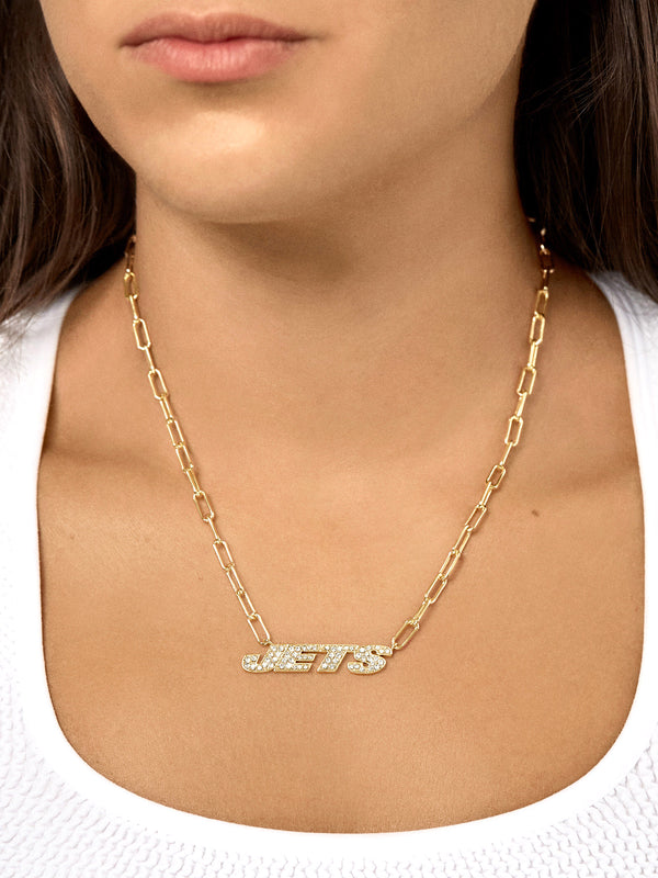 New York Jets NFL Gold Chain Necklace - New York Jets