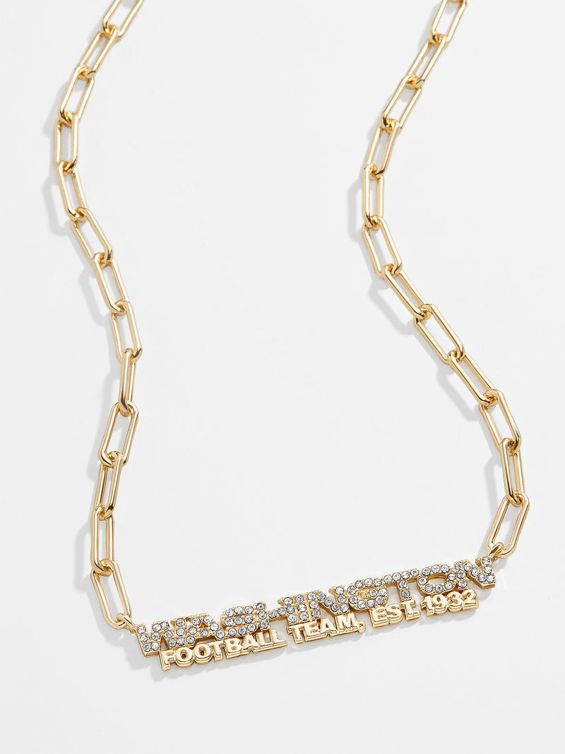 BaubleBar Washington Football Team Gold Chain Necklace - Gold - 
    Enjoy 20% off - This Week Only
  
