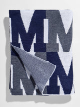 BaubleBar On Repeat Custom Blanket - Blue/White - 
    25% Off Custom Gifts: The Annual Custom Event