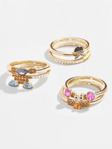 BaubleBar Disney Toy Story Pixar Mr. Potato Head Ring Set - Multi - 
    Set of six stacking rings