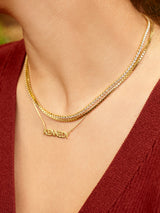 BaubleBar 18K Gold Box Chain Custom Nameplate Necklace - Gold - 
    Enjoy 20% off - This Week Only
  
