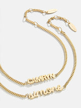 BaubleBar 14K Gold Curb Chain Custom Nameplate Bracelet - Gold -
25% Off Custom Gifts: The Annual Custom Event