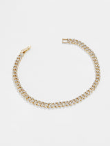 BaubleBar Miley Bracelet - Gold/Pavé - 
    Pavé curb chain bracelet