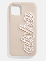 BaubleBar Talk To The Sand iPhone Case - Beige - 
    Customizable phone case
  

