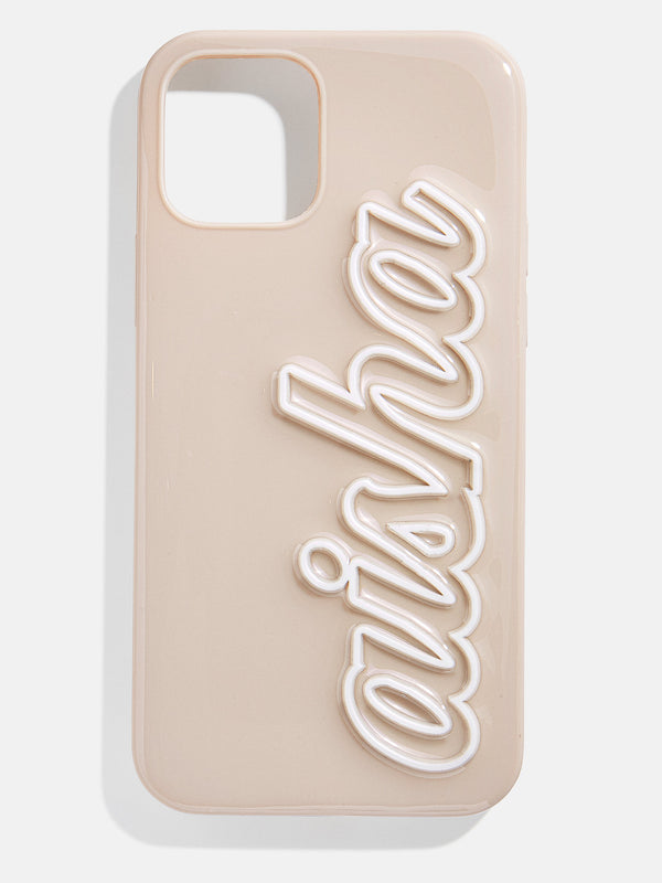 Talk To The Sand iPhone Case - Beige
