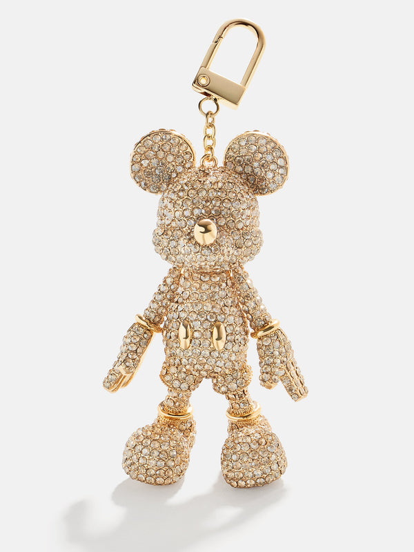 Mickey Mouse disney Bag Charm - Gold Glitter