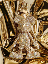BaubleBar Mickey Mouse disney Bag Charm - Gold Glitter - 
    Disney keychain
  
