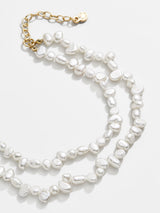 BaubleBar Teagan Pearl Layered Anklet  - White - 
    Chunky pearl anklet