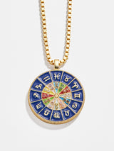 BaubleBar 18K Gold Reversible Medallion Necklace - Astro - 
    18K gold plated sterling silver