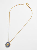 BaubleBar 18K Gold Reversible Medallion Necklace - Astro - 
    18K gold plated sterling silver