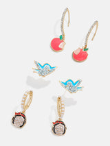 BaubleBar Snow White disney Princess Earring Set - Red - 
    Three pairs of Disney Princess earrings
  
