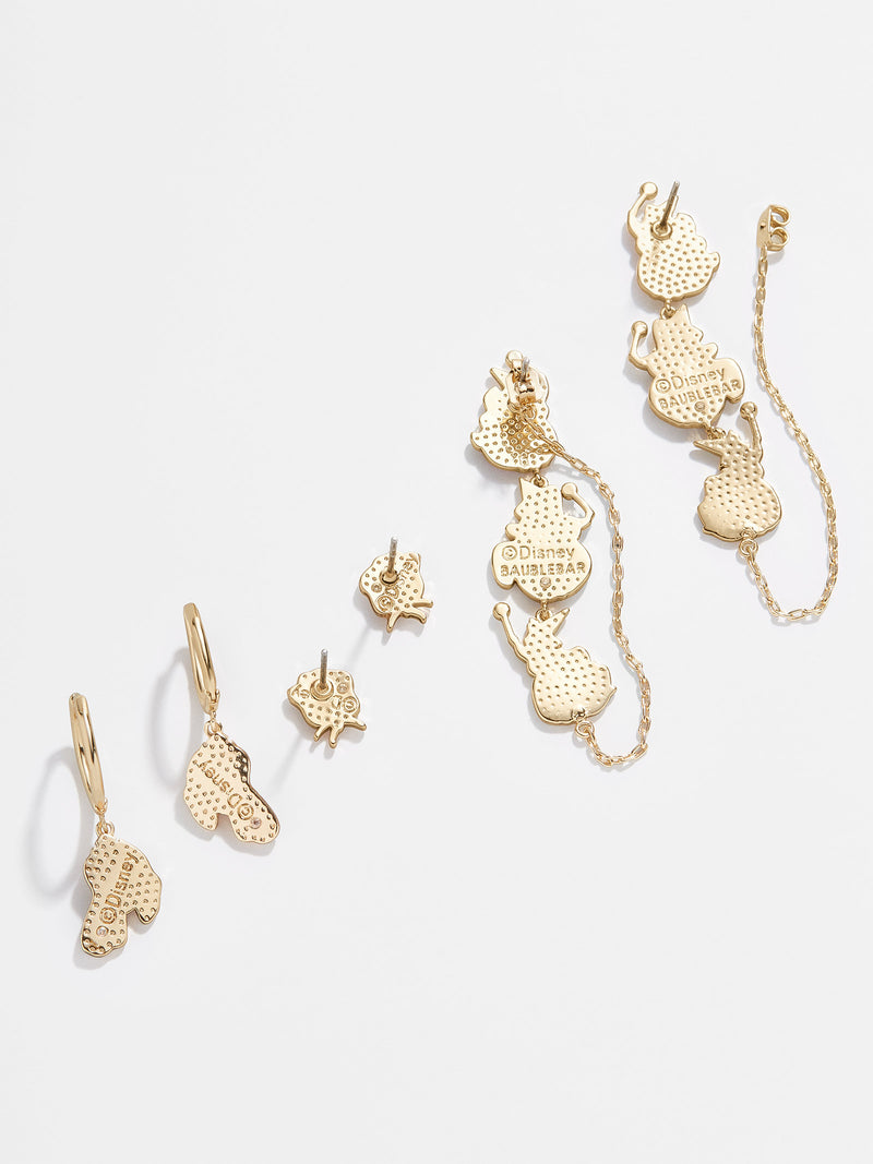 BaubleBar Sleeping Beauty disney Princess Earring Set - Multi/Gold - 
    Three pairs of Disney Princess earrings
  
