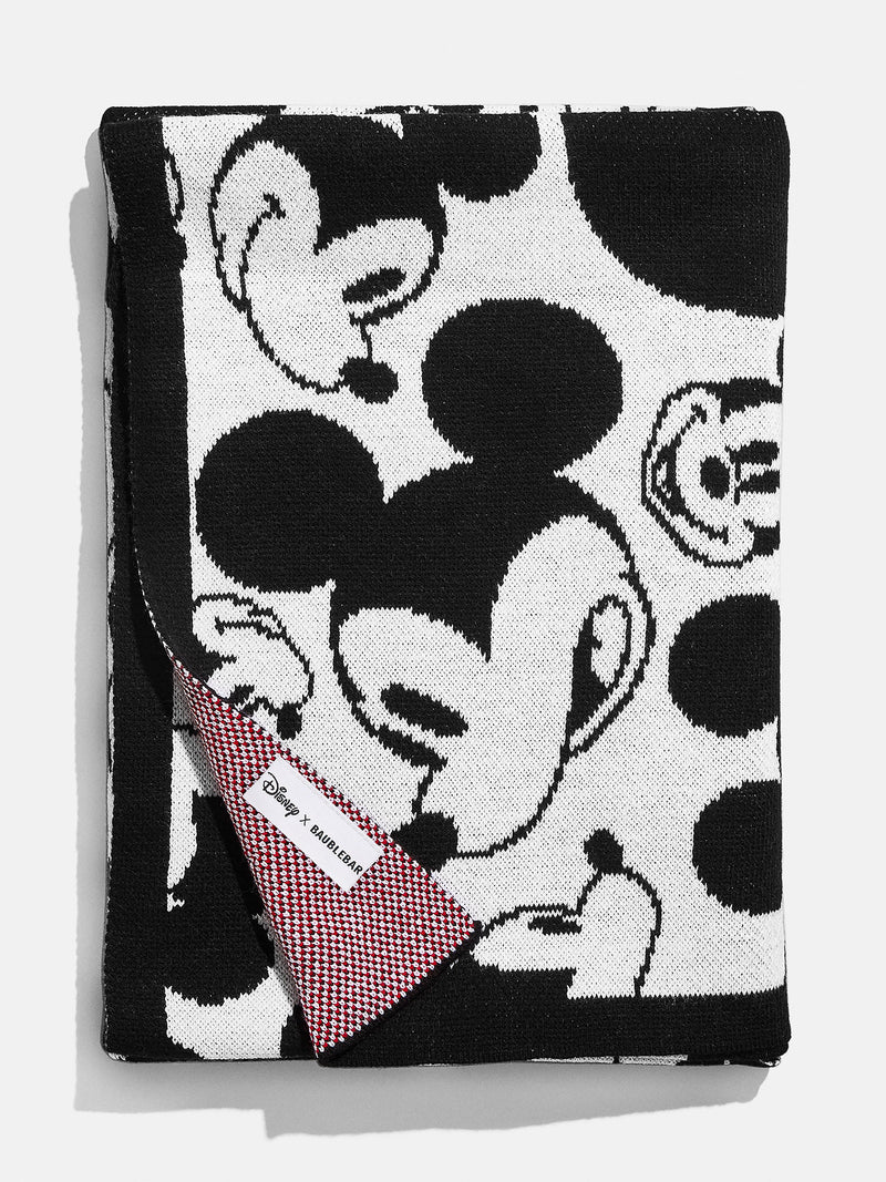 BaubleBar All Over Mickey Mouse Disney Blanket - Black/White - 
    Custom, machine washable blanket
  

