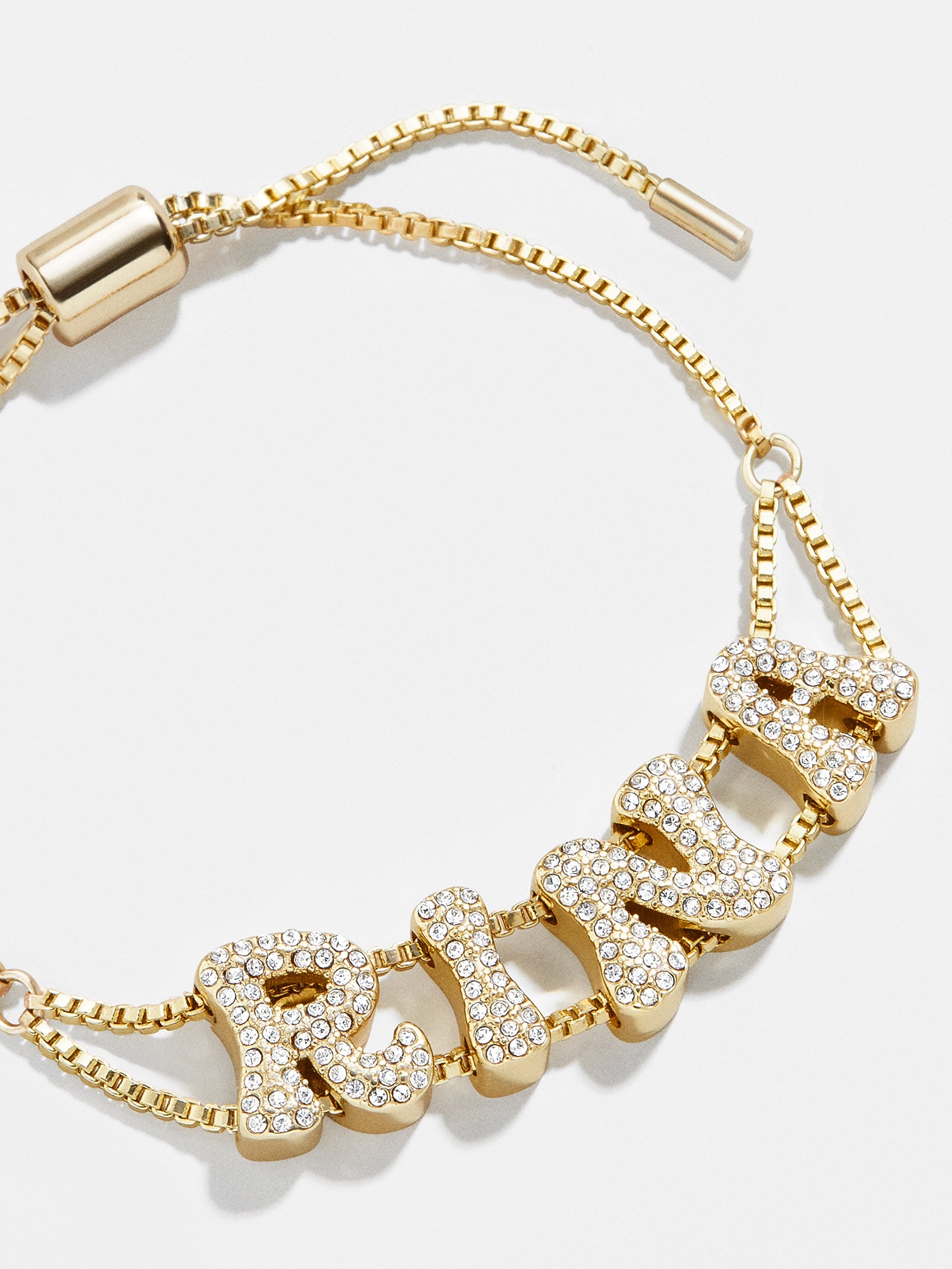 The Uppercase Bubble Letter Initial Bracelet - Letter : N - The M Jewelers