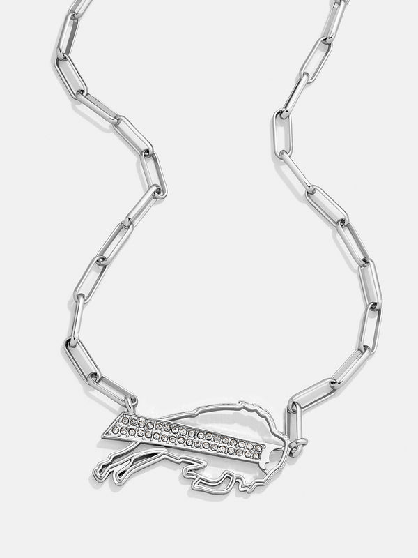 Buffalo Bills NFL Silver Chain Necklace - Buffalo Bills