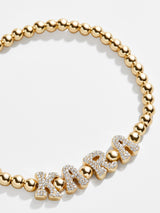 BaubleBar Custom Pisa Bracelet - Gold/Pavé - 
    Customizable bracelet
  
