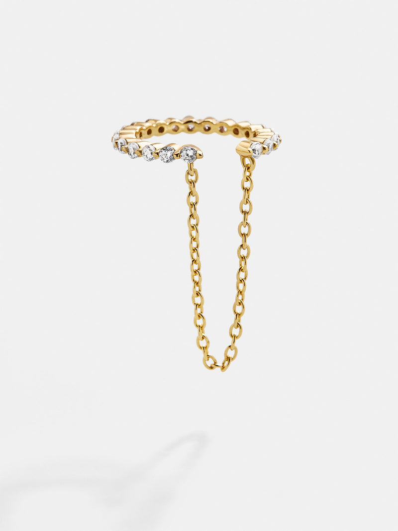 BaubleBar Kate 18K Gold Ear Cuff - Clear/Gold - 
    Enjoy 20% off - This Week Only
  
