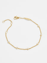 BaubleBar Yasmine 18K Gold Birthstone Bracelet - Crystal -
18K gold plated sterling silver, Cubic Zirconia stones