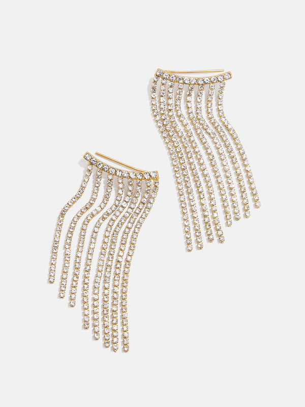 Daniella Earrings - Clear/Gold