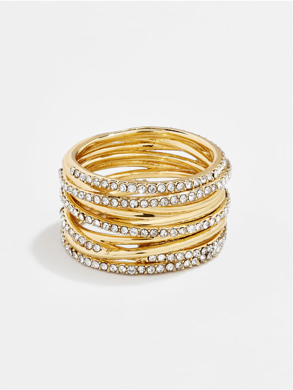 Jamila Ring - Clear/Gold