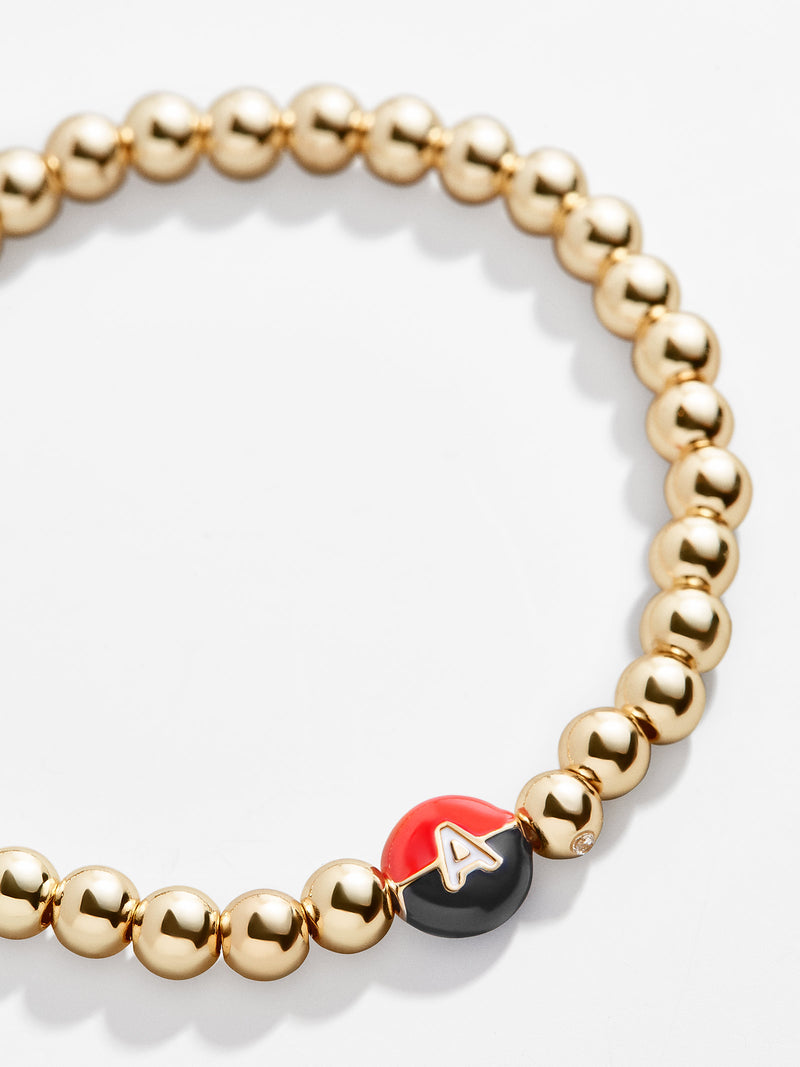 BaubleBar Mickey Initial Pisa Bracelet - 
    Gold beaded bracelet
  
