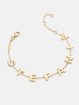 BaubleBar 18K Gold Custom Spaced Letter Name Bracelet - Large - 
    Enjoy 20% off - Ends Soon
  
