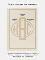 BaubleBar Monogram Custom Blanket - Natural / Beige - 
    25% Off Custom Gifts: The Annual Custom Event