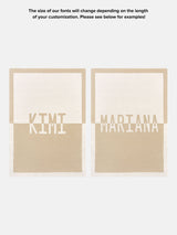 BaubleBar Spell It Out Custom Blanket - Gray/Dark Gray - 
    Get Gifting Early: 20% Off Custom