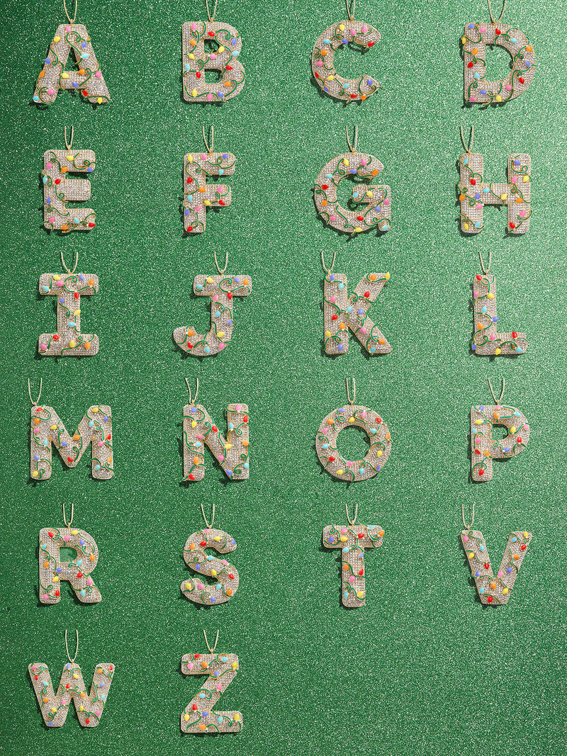 BaubleBar Let It Glow Initial Ornament - Let it Glow Initial - 
    Enjoy an extra 20% off sale - This Week Only
  
