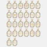 Gold & Mother of Pearl Initial Necklace - Mother Of Pearl