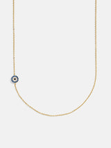 BaubleBar 18K Gold Asymmetrical Evil Eye Necklace - Evil Eye - 
    Ends Tonight: Enjoy 20% off
  
