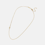 18K Gold Asymmetrical Hamsa Necklace - Hamsa