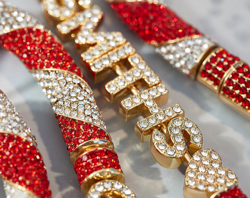 BaubleBar Mint to Be Custom Ornament - Red/White - 
    25% Off Custom Gifts: The Annual Custom Event
  
