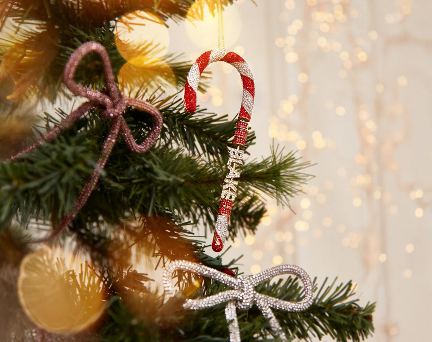 Mint to Be Custom Ornament - Red/White