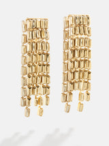 BaubleBar Starlet Earring - Gold - Double-sided waterfall statement earrings