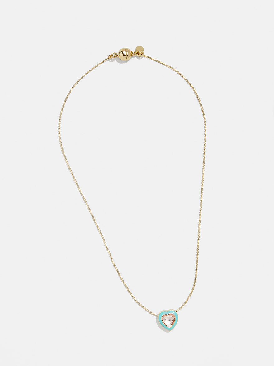 The Heart of Gold Kids' Necklace - Blue